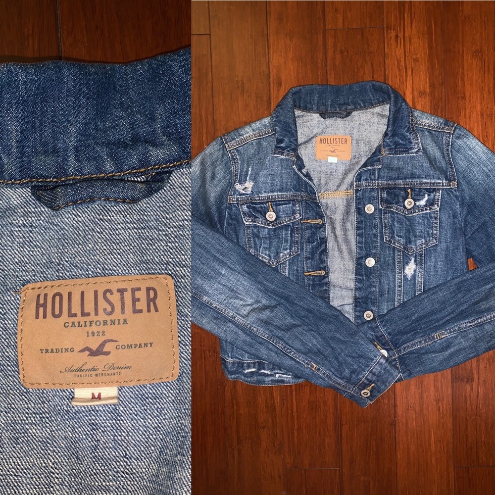 Cropped Hollister jean jacket